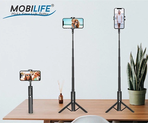 Selfie Stick Integrated Tripod